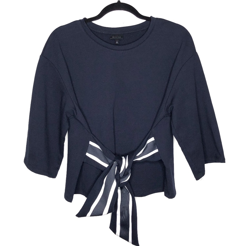 WhoWhatWear Nave Knit Blouse Sz S